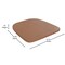 Flash Furniture 4PK Teak Poly Resin Seats for Stools & Chairs, 4PK 4-JJ-SEA-PL01-TEAK-GG - alternate 6